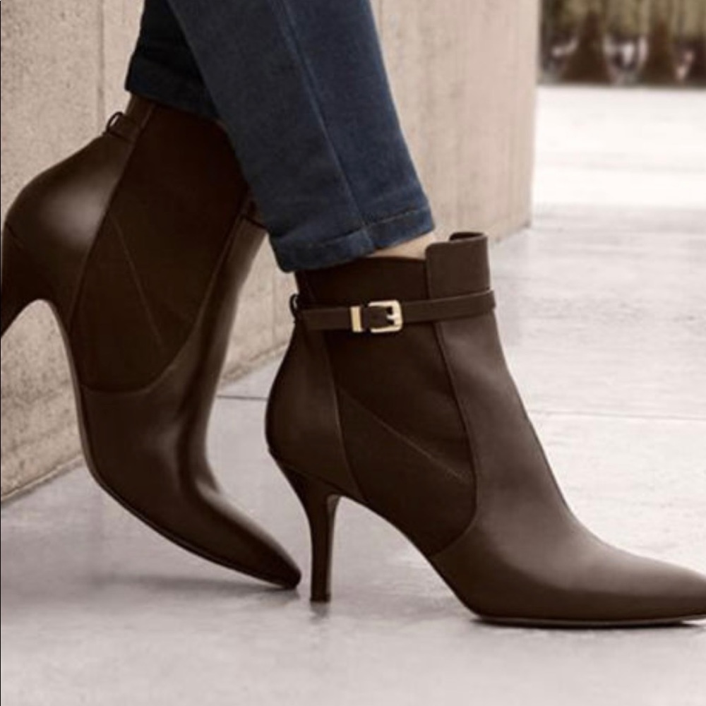 Michael Kors Jet Set 6 - Woods Brown Heel Bootie